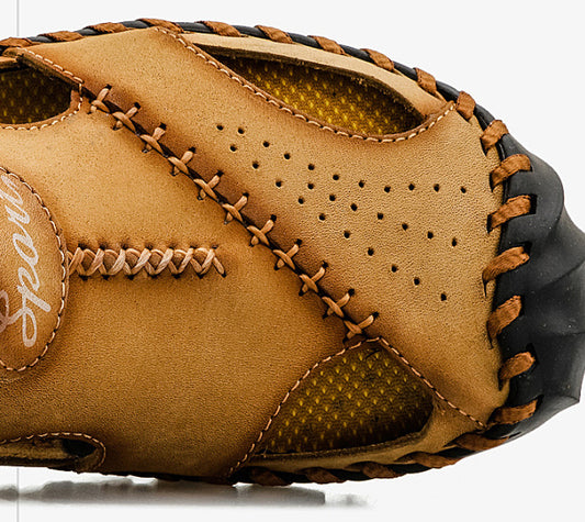 Men's Breathable Casual Hollow Leather Sandals GlamzKart