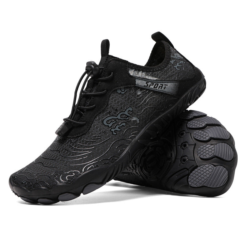 Outdoor Sports Hiking Shoes Beach C801 Black Sole with nails GlamzKart