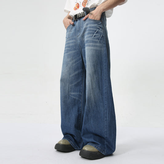 Men's Summer New Loose Straight Jeans GlamzKart