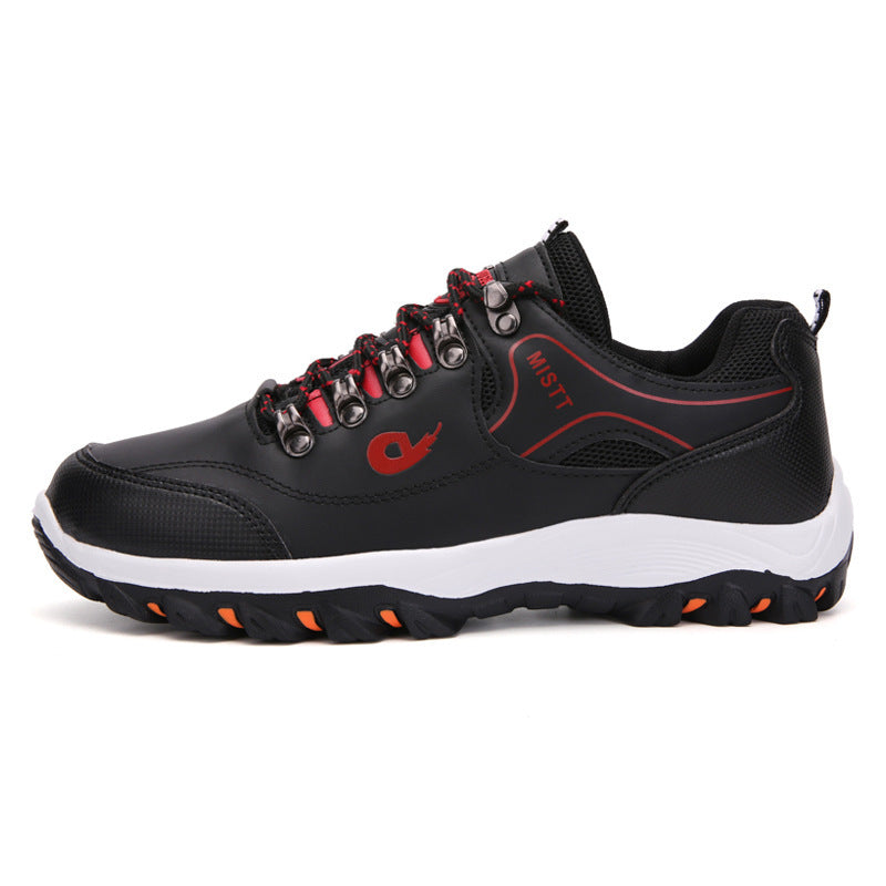 Outdoor Hiking Shoes Outdoor Adventure Camping Hiking Boots Men Black GlamzKart
