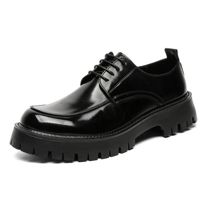 Platform Height Increasing Casual Leather Shoes GlamzKart