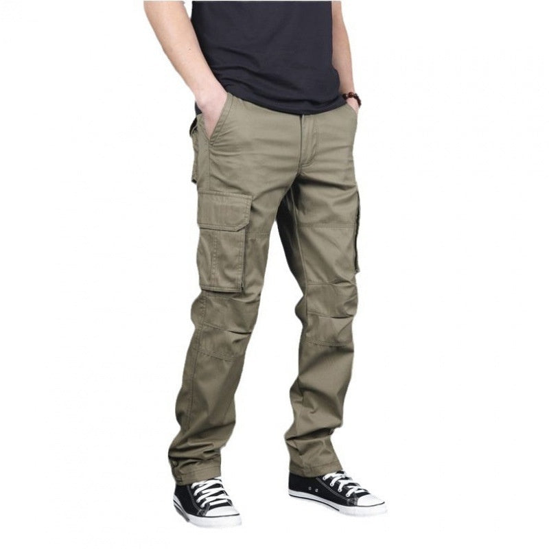 Cotton Tooling Plus Size Trousers Multi-pocket Wear-resistant GlamzKart