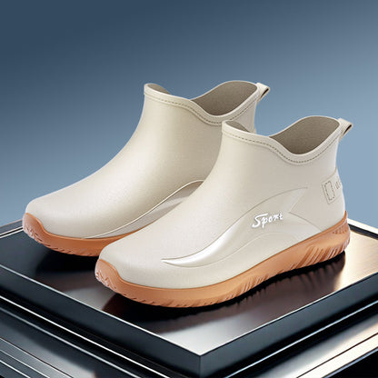 Fashion Non-slip Flat Short Rubber Boots Men GlamzKart