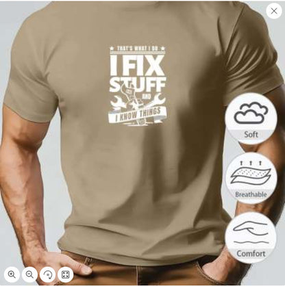 New Men's Short-sleeved T-shirt 3D Printing GlamzKart