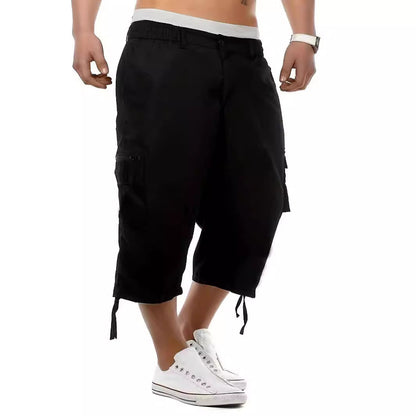 Men's Casual Multi-pocket Workwear Shorts Loose Outdoor Casual Pants GlamzKart
