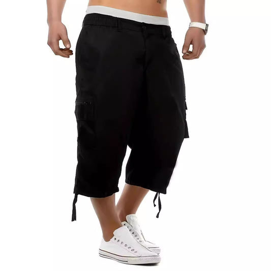 Men's Casual Multi-pocket Workwear Shorts Loose Outdoor Casual Pants GlamzKart