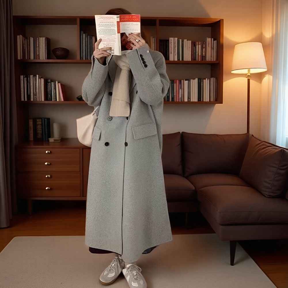 High-grade Double-sided Cashmere Wool Women's Suit Jacket