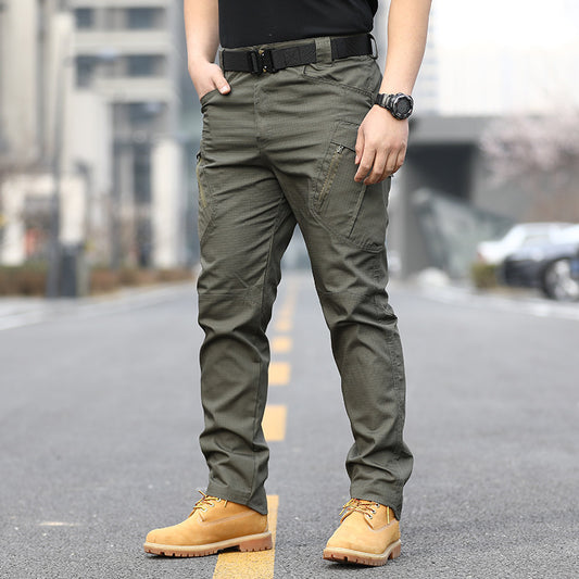 Loose Multi-pocket Pants Overalls Multi-pocket Outdoor Military Fans GlamzKart