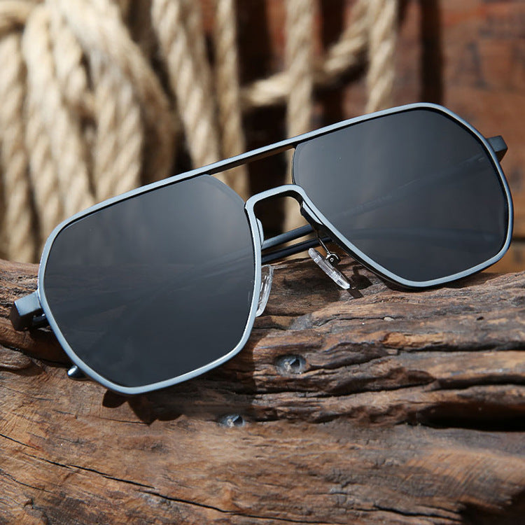Men's Double Beam Sunglasses UV Protection GlamzKart