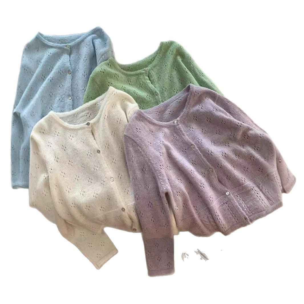 Hollow Sun Protection Sweater Women's Overall Spring Sling Outer Tops
