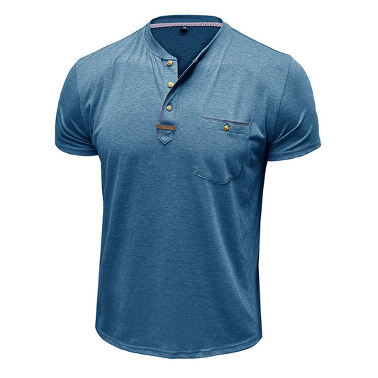 Men's Short-sleeved T-shirt Casual Crew Neck Top GlamzKart