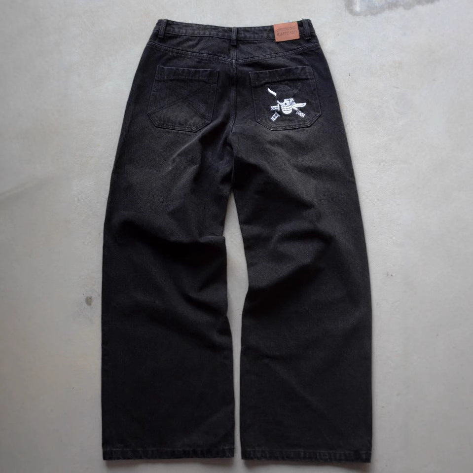 Retro Loose Fried Street Wide-leg Pants Fashionable Trousers Fashion Brand GlamzKart