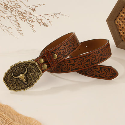 Fashion Personality Western Denim Style Belt GlamzKart