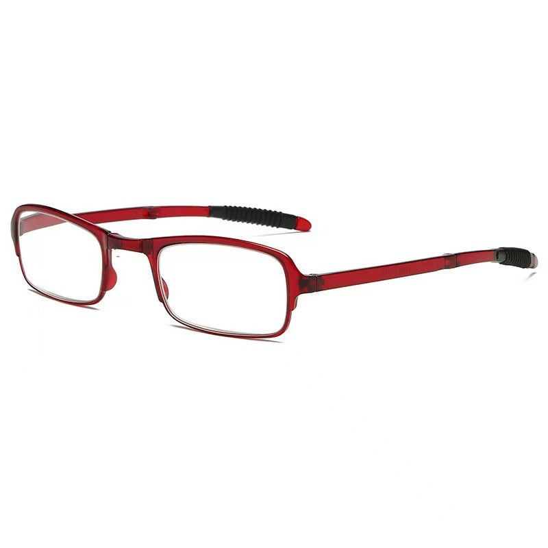 Folding Anti-blue Light Reading Glasses For The Elderly Outdoor Red GlamzKart
