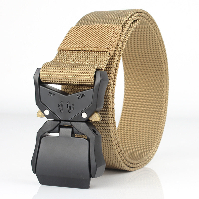 Belt Multifunctional Military Training Outdoor Training Tactics Nylon Pants Khaki 125cm GlamzKart