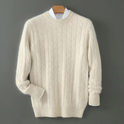 Plus Size Men's Thickened Mink Sweater Woolen Sweater GlamzKart