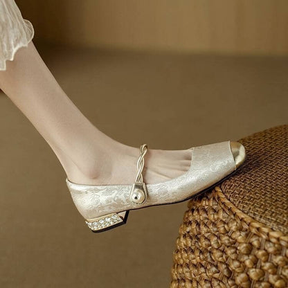Spring And Summer New Retro Easy Matching French Low-cut Shoes GlamzKart