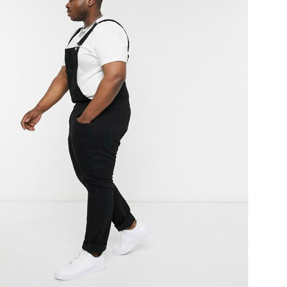 Personality Men's Denim Suspender Pants GlamzKart