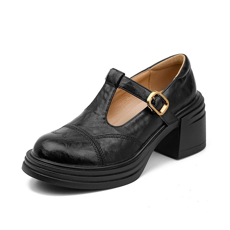 Vintage Mary Jane Hidden Heel Women's Shoes GlamzKart