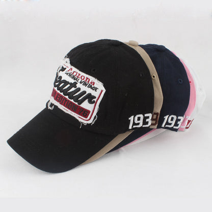 European And American Style Featur Letter Embroidered Peaked Cap Outdoor Casual Hat GlamzKart