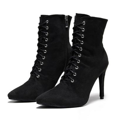 Lace-up Sexy Jazz Special High Heels Short GlamzKart