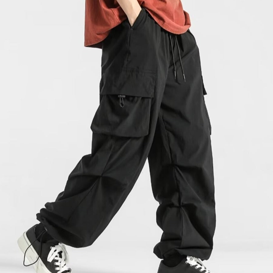Straight Outdoor Loose Casual Trousers Men GlamzKart