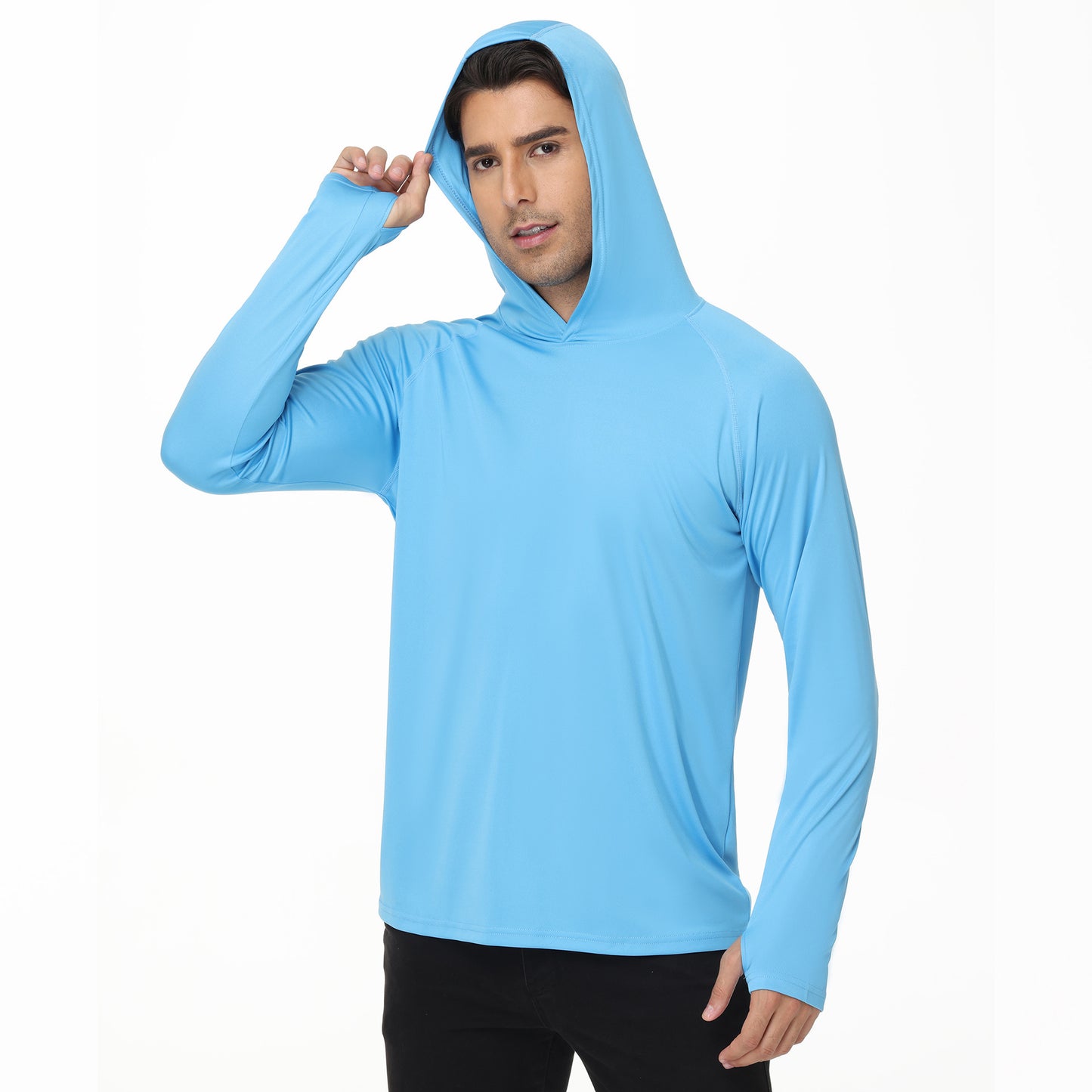 Hooded Sun-proof Top Households UV Quick-drying Shirt Long Sleeve GlamzKart