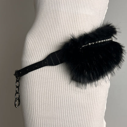 Fur Belt Retro Easy Matching Plush Waist Chain Waist Seal Waist Decorations Style 18 GlamzKart