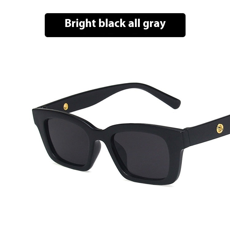 Advanced Ins UV Protection Sun-proof Sun Glasses Picture Bright Black And Gray GlamzKart