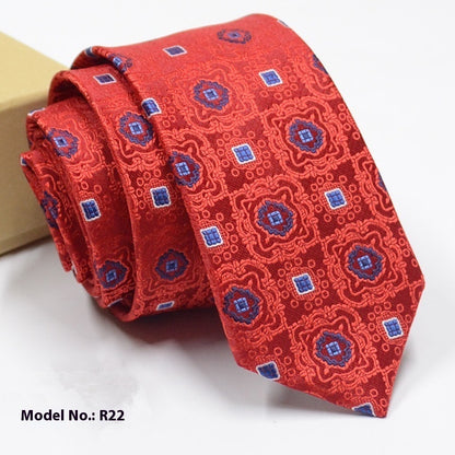 Fashion Exquisite Jacquard Tie Wedding Groom R22 GlamzKart
