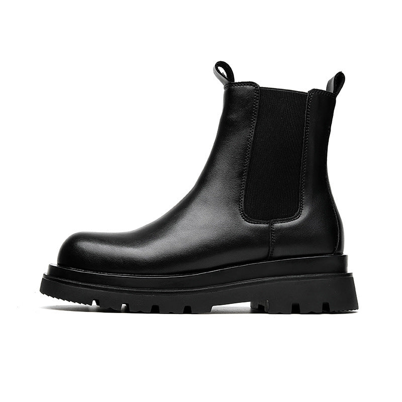 Chelsea Men's High-top Smoke Pipe British Martin Boots GlamzKart