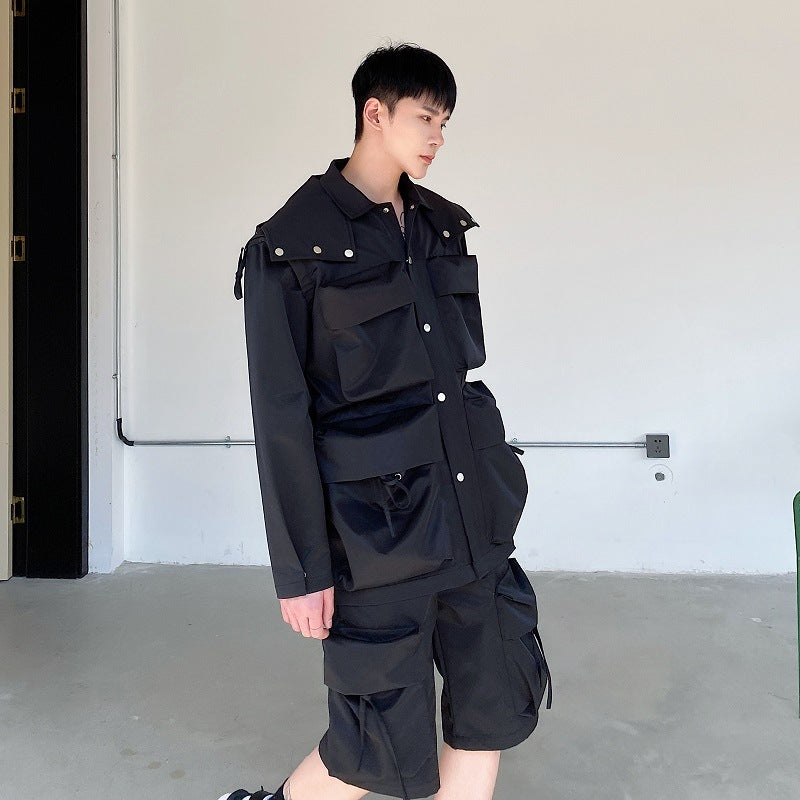 Tactical Function Multi-pocket Jacket Coat GlamzKart