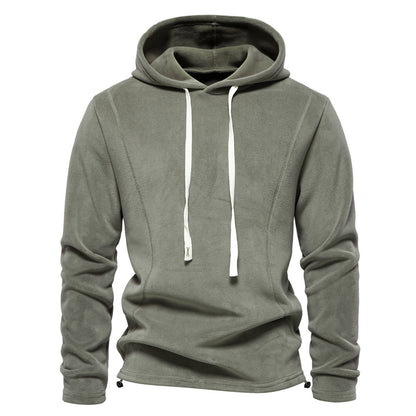 Men's Autumn And Winter New Stand Collar Half Zip Long-sleeved Sweater HD09 Olive Green GlamzKart