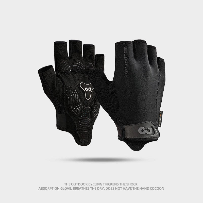 Cycling Gloves Half Finger Outdoor Mountain Bike Shock Absorption Non-slip Breathable XG81 Starry Night Black GlamzKart
