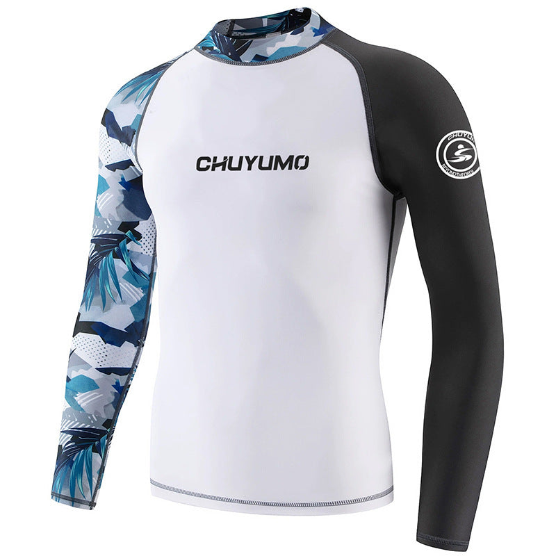 Surfing Suit Men's Long-sleeved Swimsuit Quick-drying GlamzKart