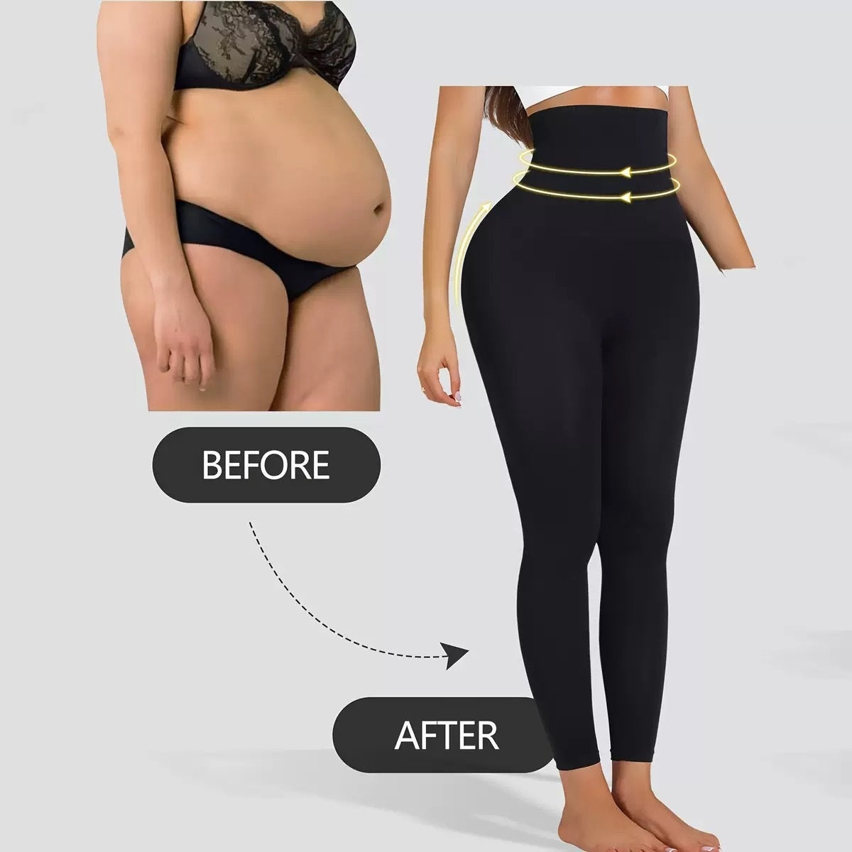 Body Shaping Yoga High Waist Leg-shaping Pants GlamzKart