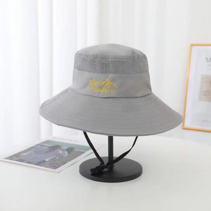 Bucket Hat Men's Summer UV Protection Outdoor Travel Light Gray GlamzKart