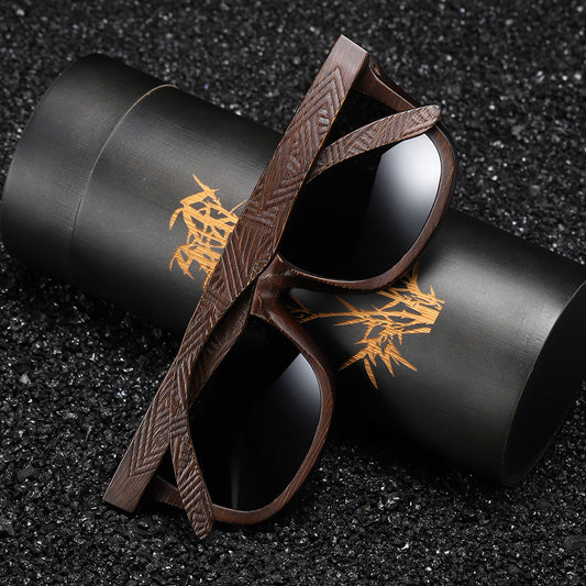 Pattern Leg Spring Hinge Polarized Sun Glasses GlamzKart