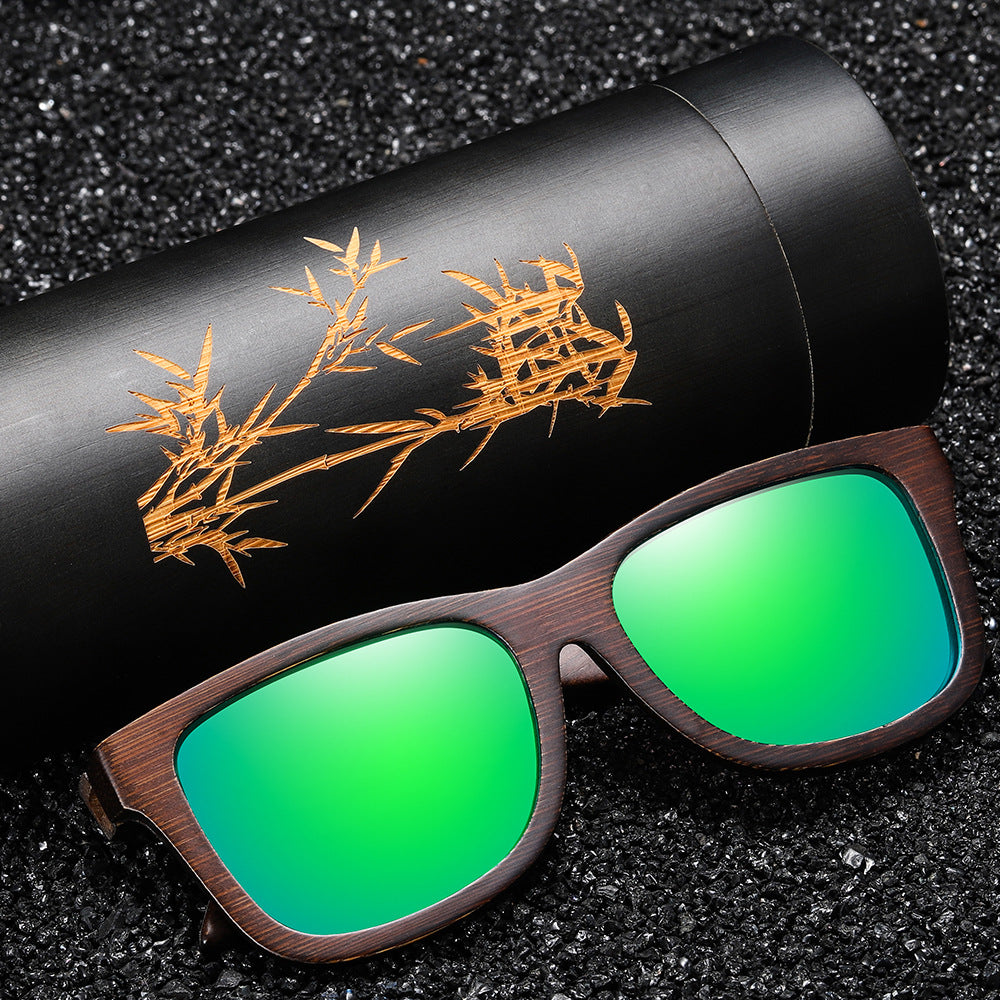 Pattern Leg Spring Hinge Polarized Sun Glasses GlamzKart