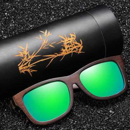 Pattern Leg Spring Hinge Polarized Sun Glasses GlamzKart