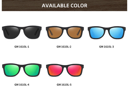 Pattern Leg Spring Hinge Polarized Sun Glasses GlamzKart