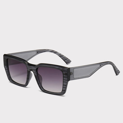 Hollow-out Design Advanced Induction Reactance UV Sunglasses Transparent Gray Frame Gray GlamzKart
