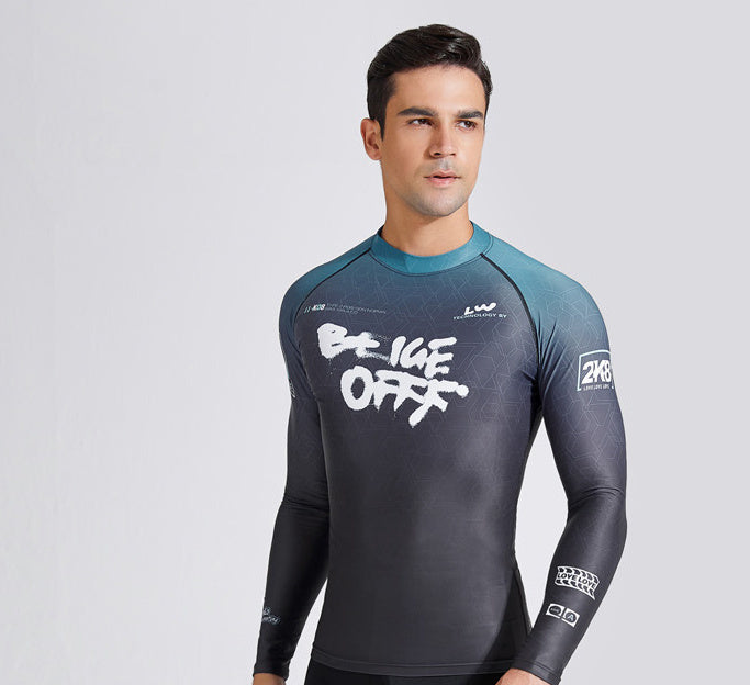 Swimming Suit Quick-drying Men's Long Sleeve GlamzKart