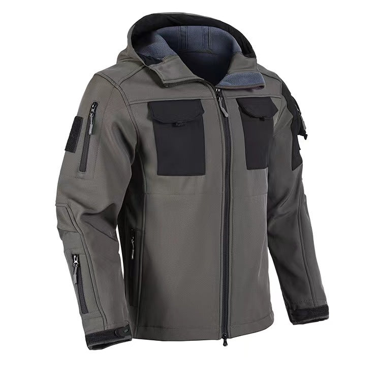 Soft Shell Beetle Top Fleece-lined Windproof Waterproof Jacket GlamzKart