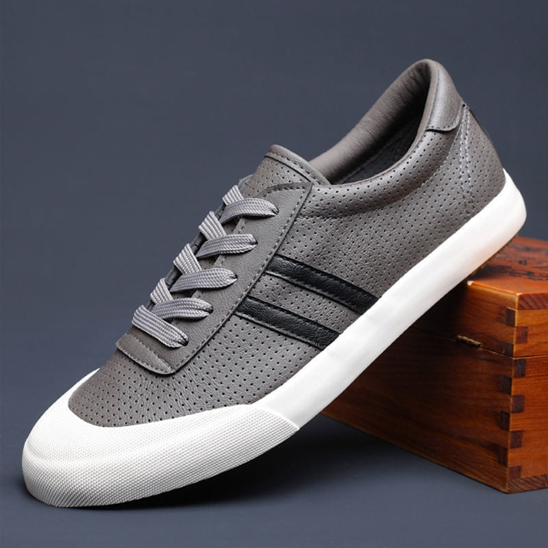 Men's Shoes Spring And Summer Breathable Fashionable Shoes Casual Odor-destroying Leather GlamzKart