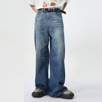Men's Summer New Loose Straight Jeans GlamzKart