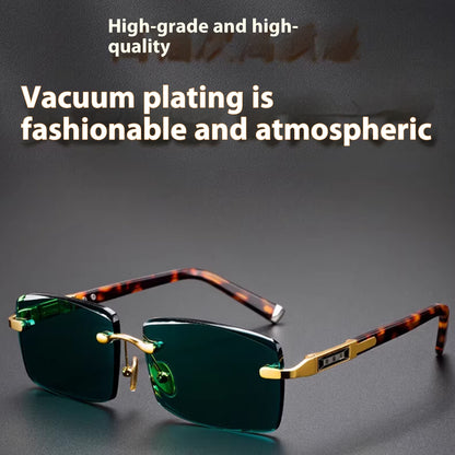 High End Wealth Attracting Dark Green Crystal Glasses GlamzKart