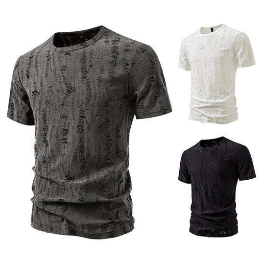 Simple Half Sleeve Men's Tops Loose GlamzKart