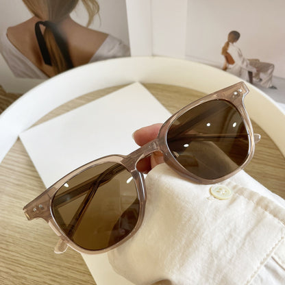 Polarized Sunglasses UV Protection Round Face Glasses C55 GlamzKart