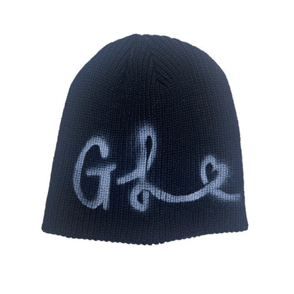 Street Style Letters Pile Heap Cap Beanie Hat Female Autumn And Winter Street G Black M GlamzKart